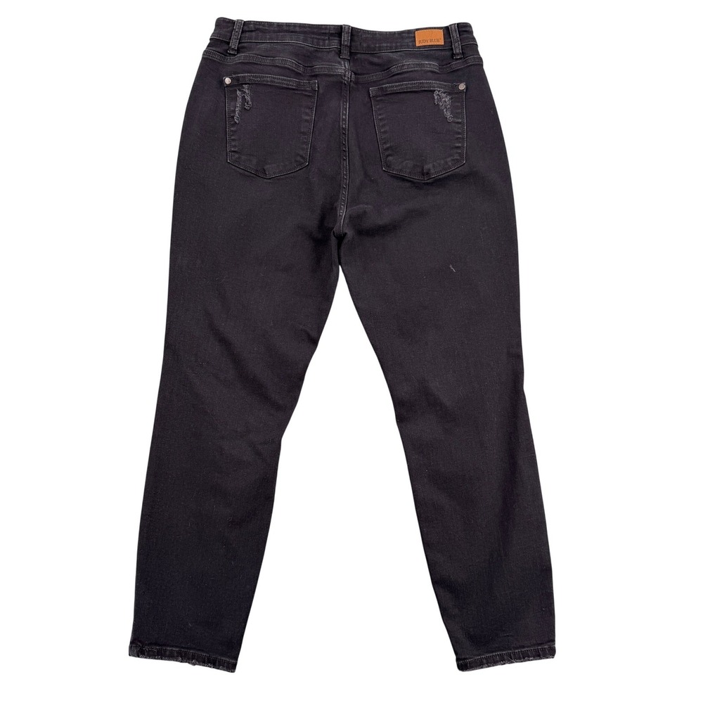 Judy Blue Boyfriend Size 15/32 Fit Distressed Black Jeans JB82161BK High Rise